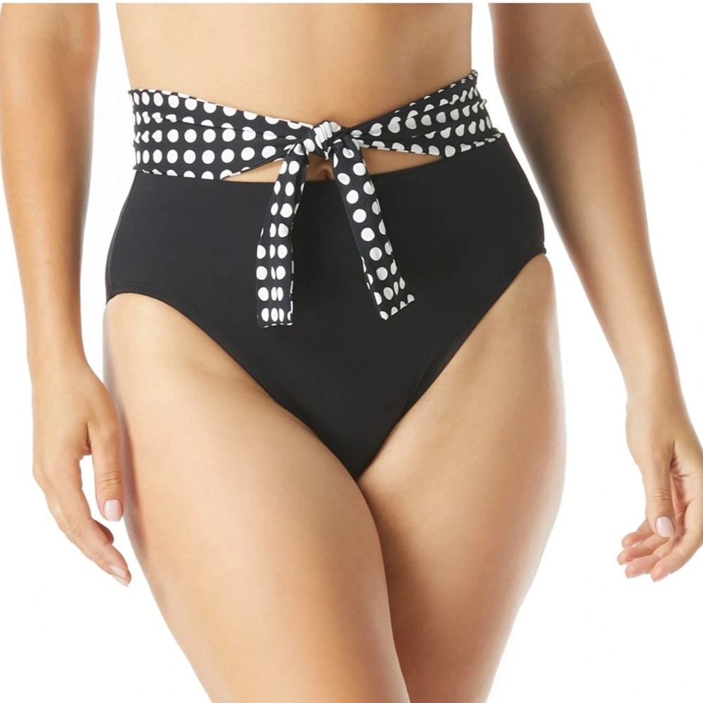 New! Coco Reef Lure High Waist Bikini Bottom - Riviera Dot